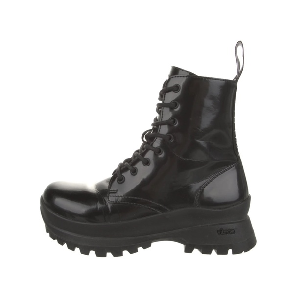 Stella McCartney Trace Lug-Sole Combat Boots - Picture 3 of 5
